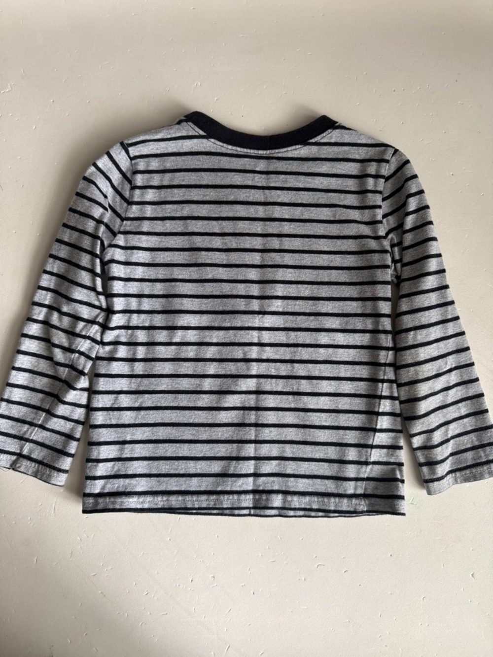Disney Mickey Halloween Pirate Striped Kids Shirt - Black and Gray 4T - Picture 4 of 4